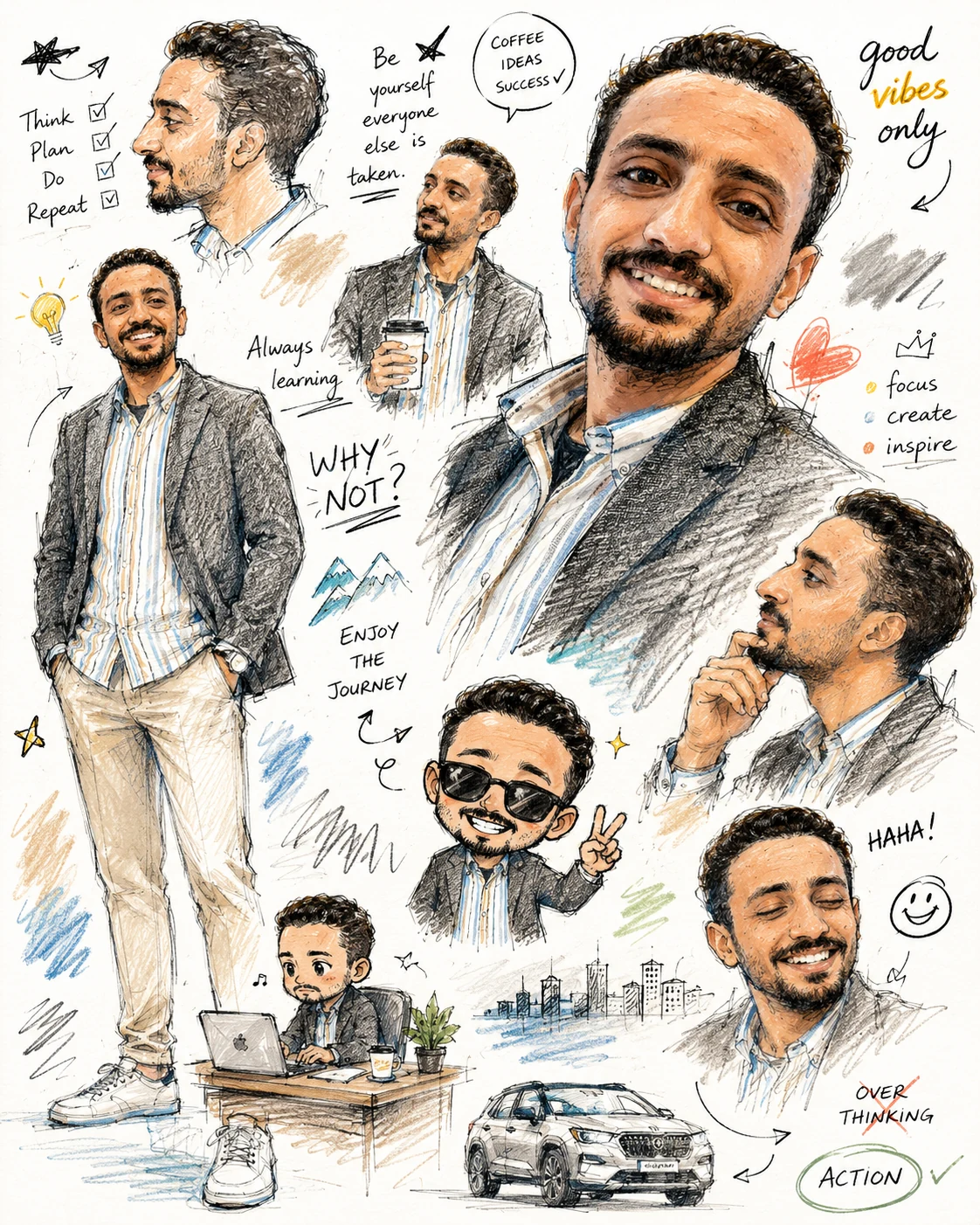 ANAS branding collage